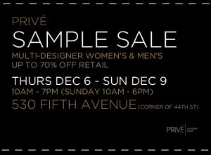 prive-sample-sale